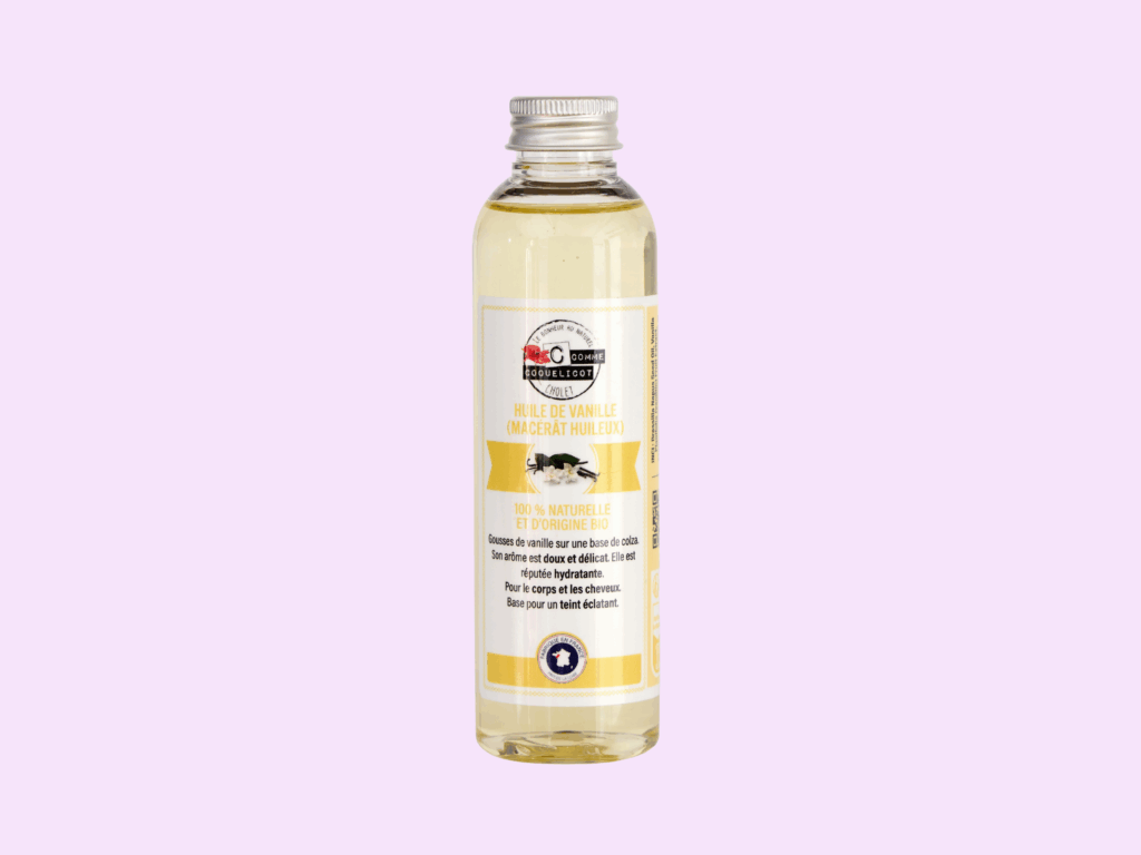 Flacon d'huile de vanille