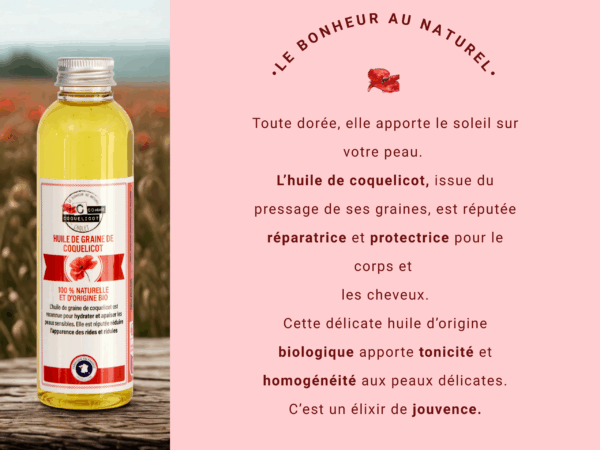 Avantage de l'huile de coquelicot
