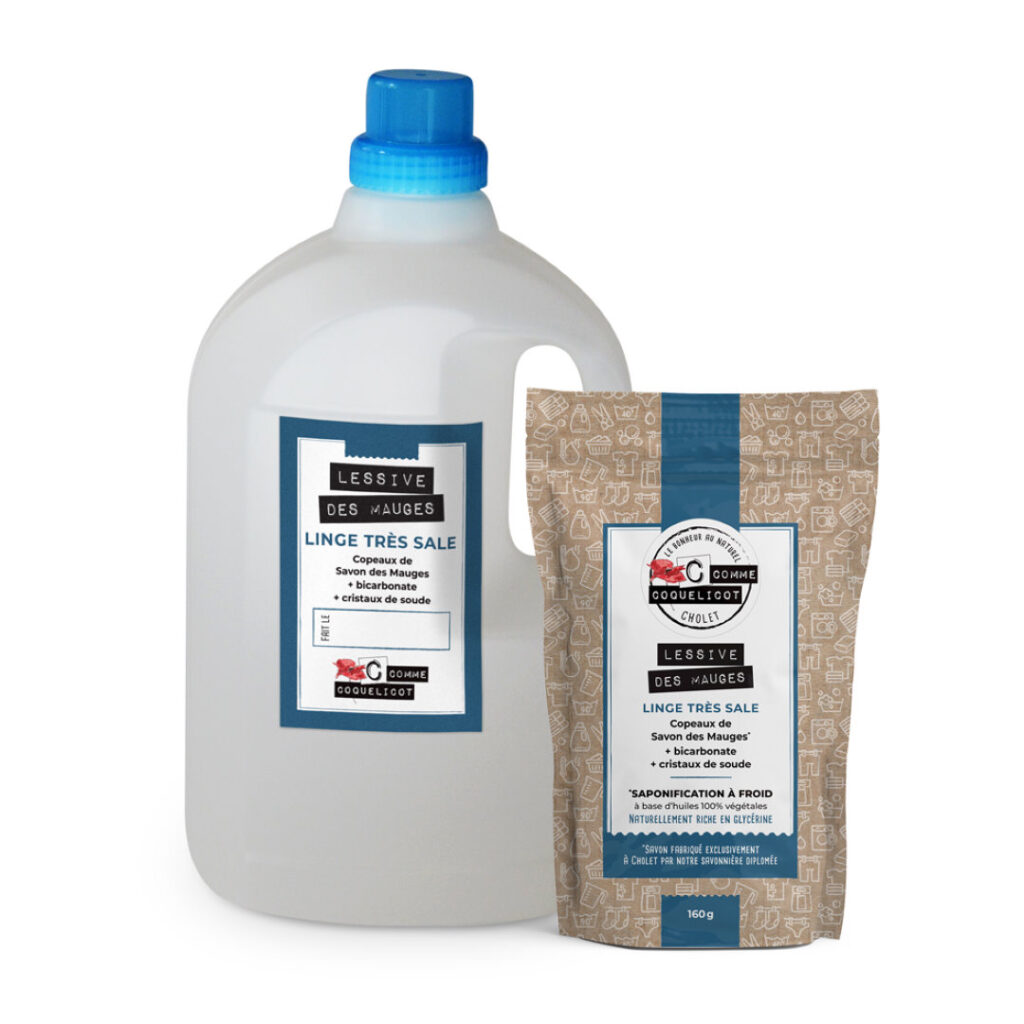Kit de fabrication de lessive bidon bleue