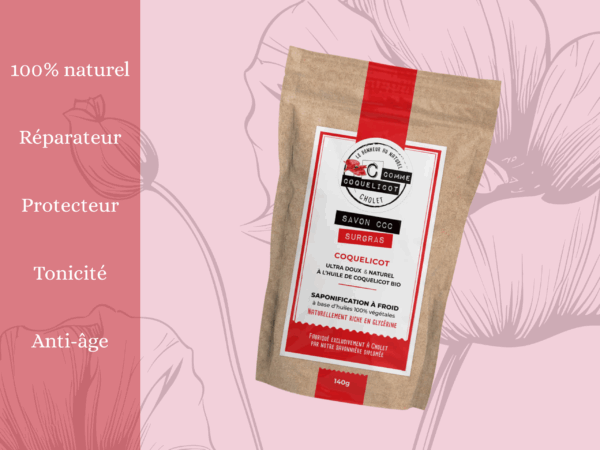 Avantages du savon au coquelicot